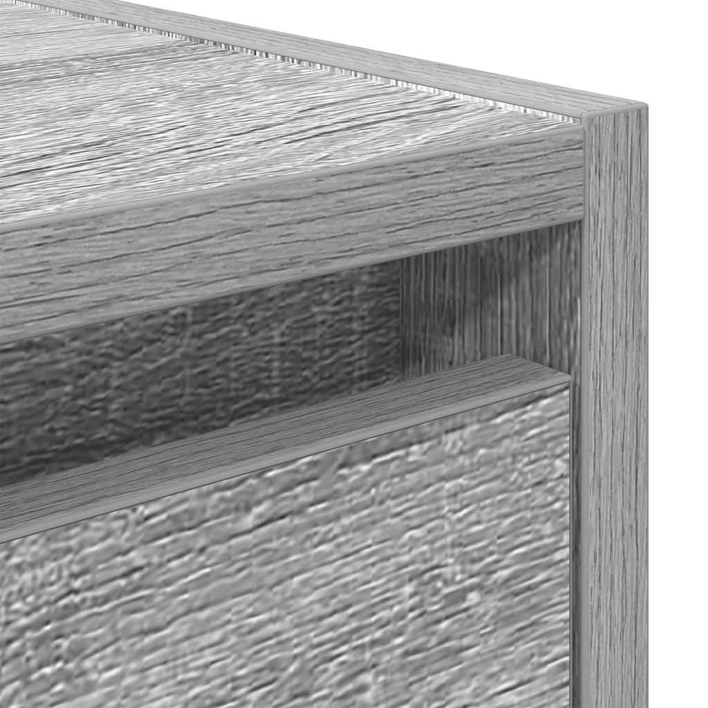 vidaXL Κομοδίνα Επιτοίχια Γκρι Sonoma 38x34x40 εκ.