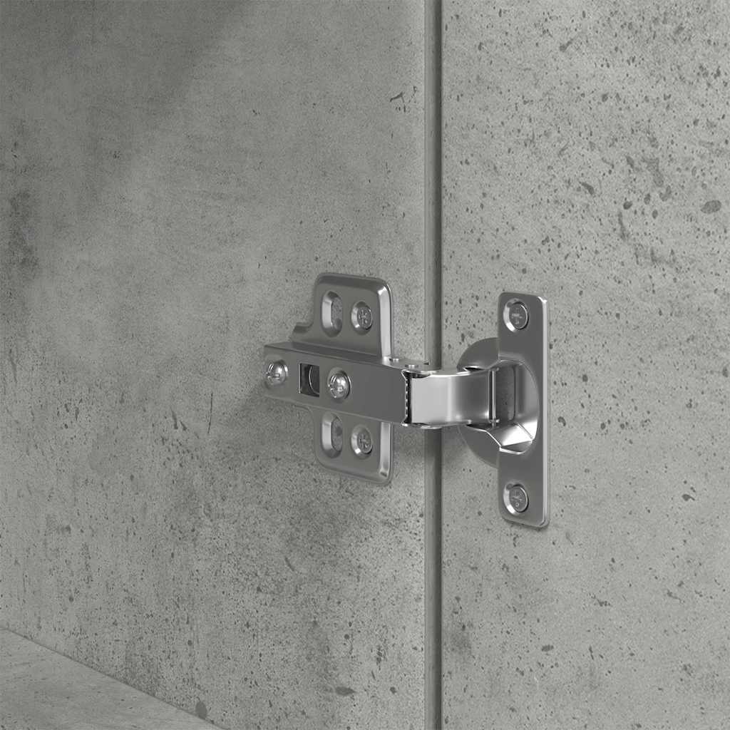 vidaXL Κομοδίνο Γκρι Σκυρ. 39x35x65 εκ. από Επεξεργασμένο Ξύλο