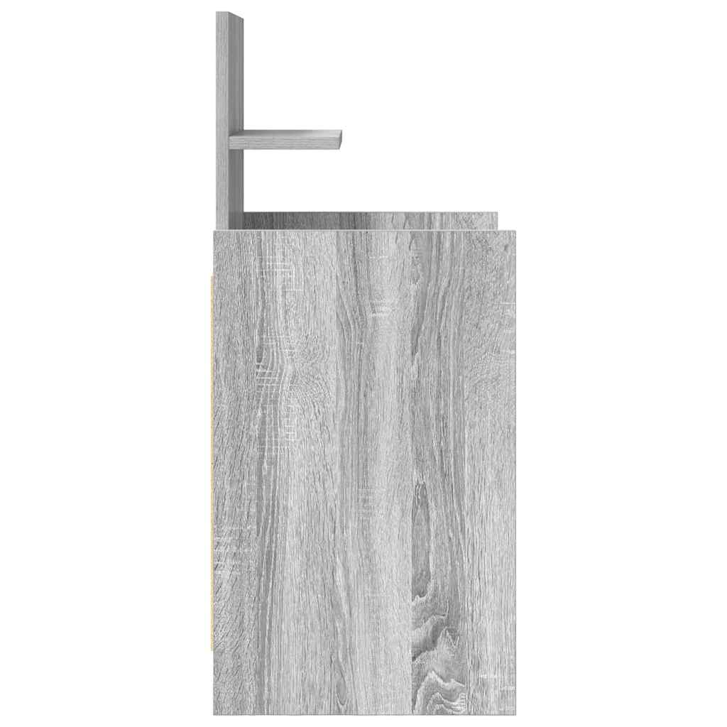 vidaXL Κομοδίνο με 2 συρτάρια Γκρι Sonoma 38x34x80 εκ.