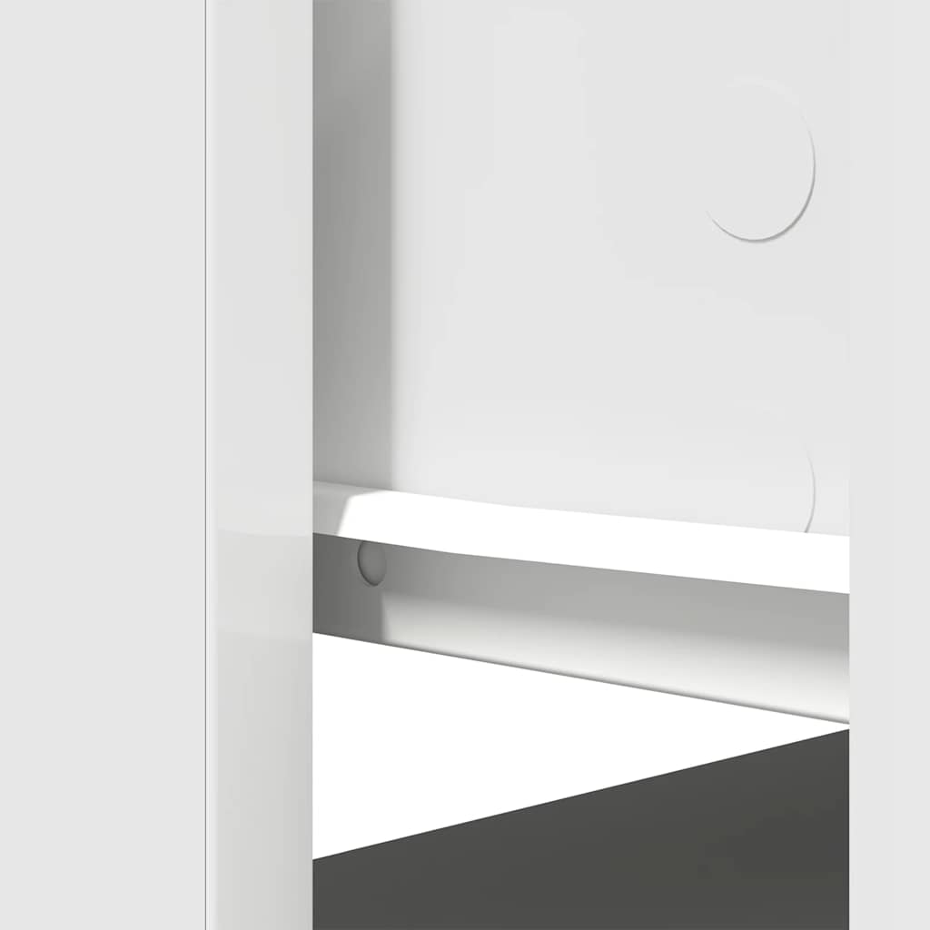 vidaXL Τραπέζι κονσόλας με συρτάρια Λευκό 85,5x38,5x74,5 cm