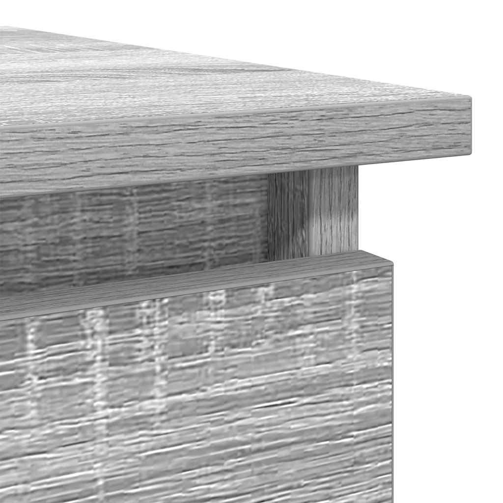 vidaXL Τραπέζι κονσόλας με συρτάρια Γκρι Sonoma 85,5x38,5x74,5 cm