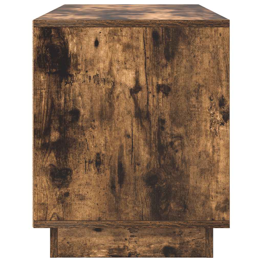 vidaXL Έπιπλο Τηλεόρασης με LED Καπνιστή Δρυς 100x41x50 εκ.