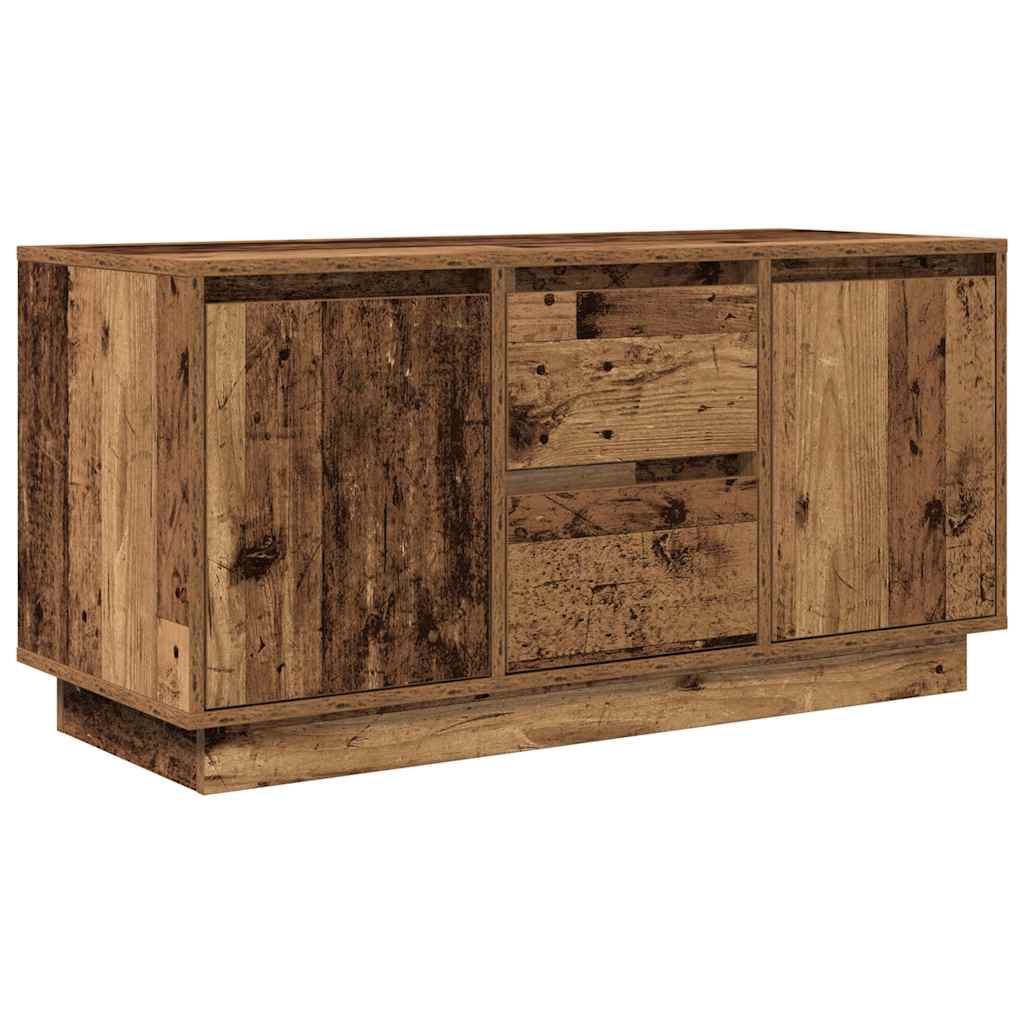 vidaXL Ντουλάπι τηλεόρασης με φώτα LED Παλιό ξύλο 100x41x50 εκ.