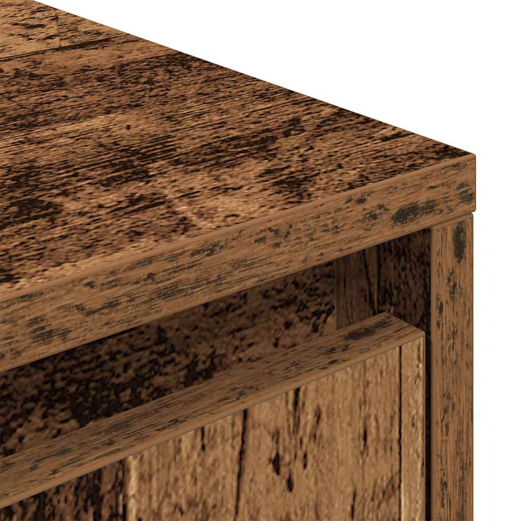 vidaXL Ντουλάπι τηλεόρασης με φώτα LED Παλιό ξύλο 100x41x50 εκ.