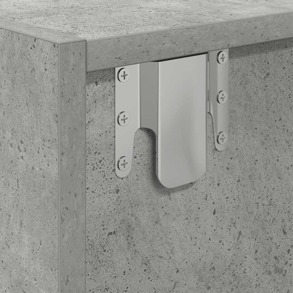 vidaXL Έπιπλο Τηλεόρασης Γκρι μπετόν 60x31x25,5 εκ. Επεξεργασμένο Ξύλο