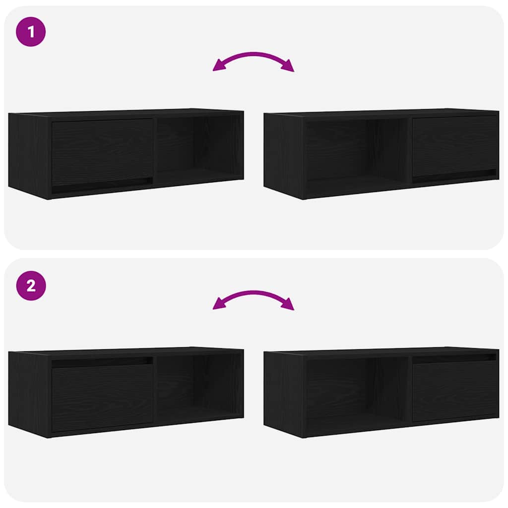 vidaXL Έπιπλα Τηλεόρασης 2 τεμ. 80x31x25,5 εκ. Επεξεργασμένο Ξύλο