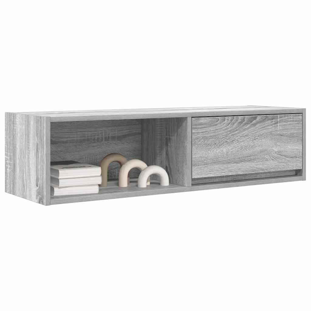 vidaXL Έπιπλο Τηλεόρασης Γκρι Sonoma 100x31x25,5 εκ. από Επεξεργ. Ξύλο