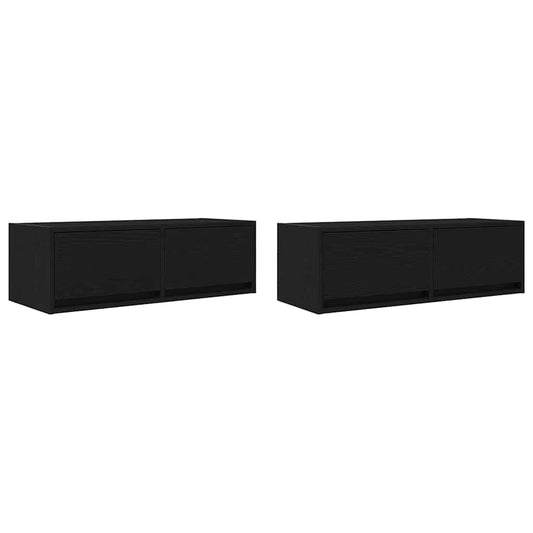vidaXL Έπιπλα Τηλεόρασης 2 τεμ. 80x31x25,5 εκ. Επεξεργασμένο Ξύλο