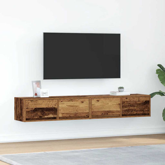 vidaXL Έπιπλα Τηλεόρασης 2 τεμ. 80x31x25,5 εκ. Επεξεργασμένο Ξύλο