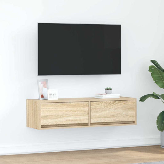 vidaXL Ντουλάπι TV Sonoma Δρυς 100 x 31 x 25,5 εκ. Επεξεργασμένο ξύλο