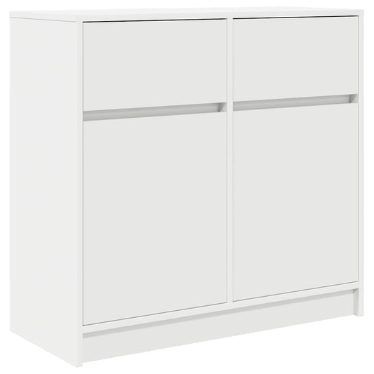vidaXL Συρταριέρα με Συρτάρια Λευκή 80x34x76 εκ. από Επεξ. Ξύλο