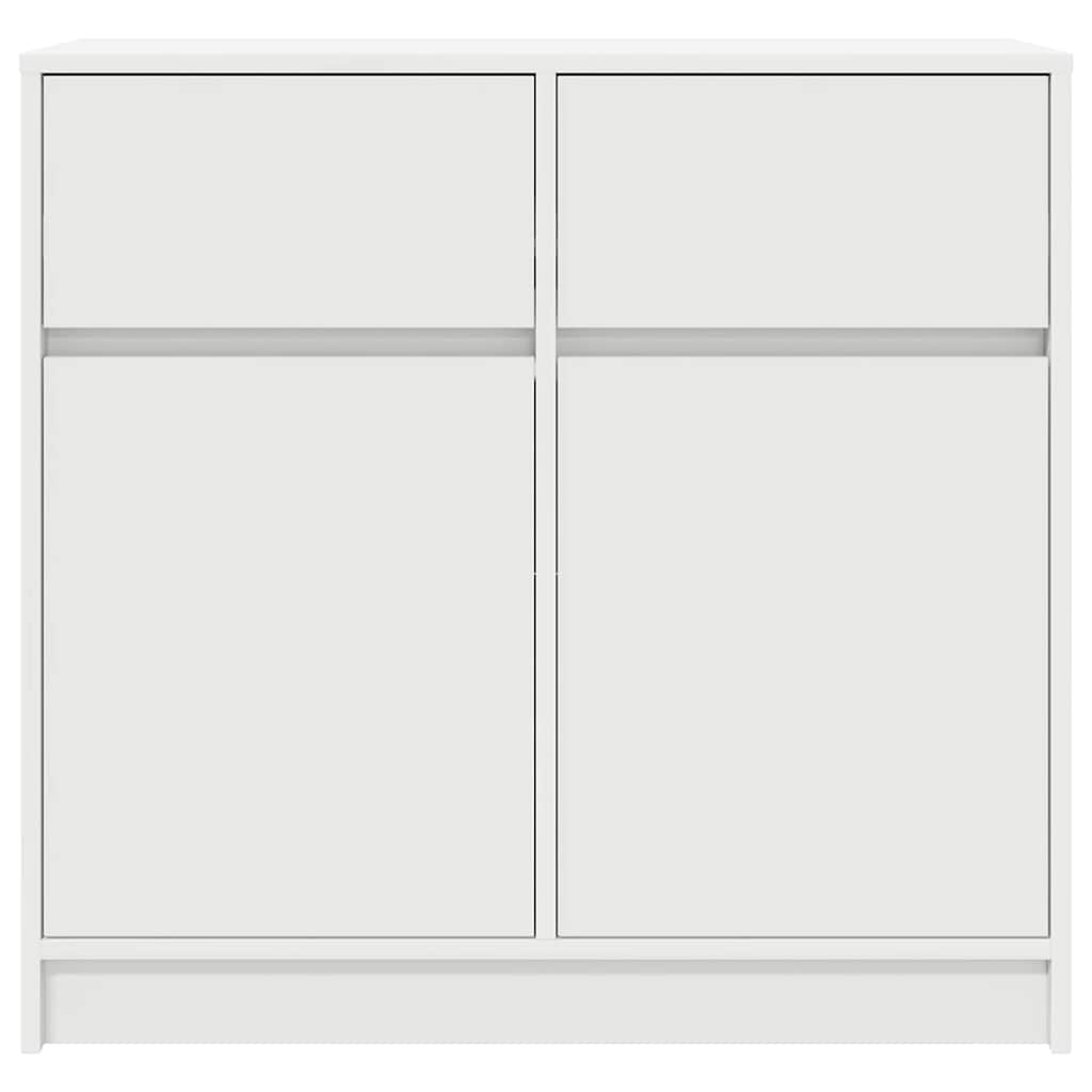 vidaXL Συρταριέρα με Συρτάρια Λευκή 80x34x76 εκ. από Επεξ. Ξύλο