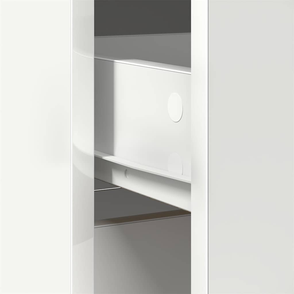 vidaXL Συρταριέρα με Συρτάρια Λευκή 80x34x76 εκ. από Επεξ. Ξύλο