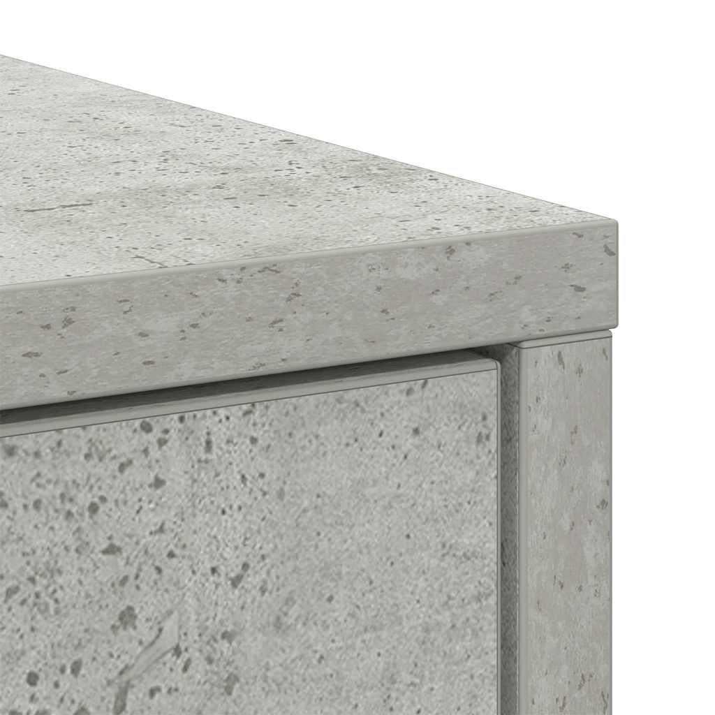 vidaXL Συρταριέρα με Συρτάρια Γκρι Σκυρ. 80x34x76 εκ. από Επεξ. Ξύλο