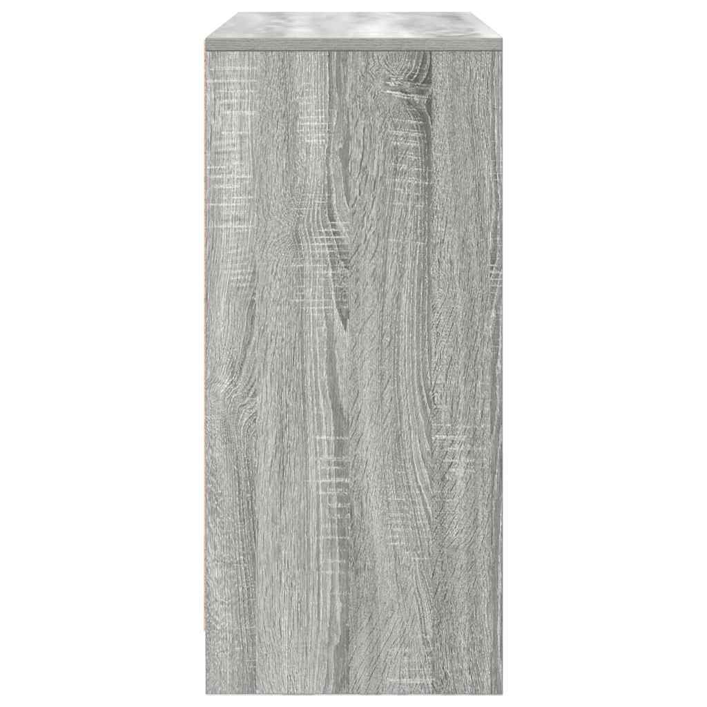 vidaXL Συρταριέρα με Συρτάρια Γκρι Sonoma 80x34x76 εκ. από Επεξ. Ξύλο