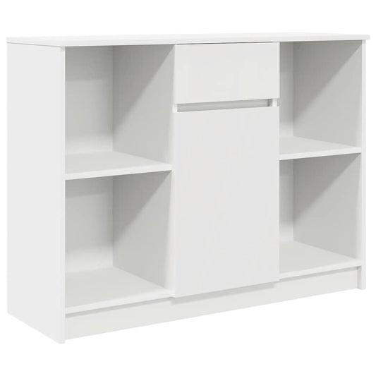 vidaXL Συρταριέρα με Συρτάρια Λευκή 101x35x76 εκ. από Επεξ. Ξύλο