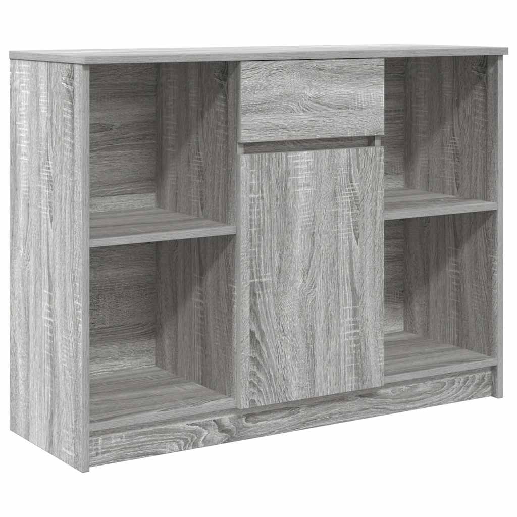 vidaXL Συρταριέρα με Συρτάρια Γκρι Sonoma 101x35x76 εκ. από Επεξ. Ξύλο