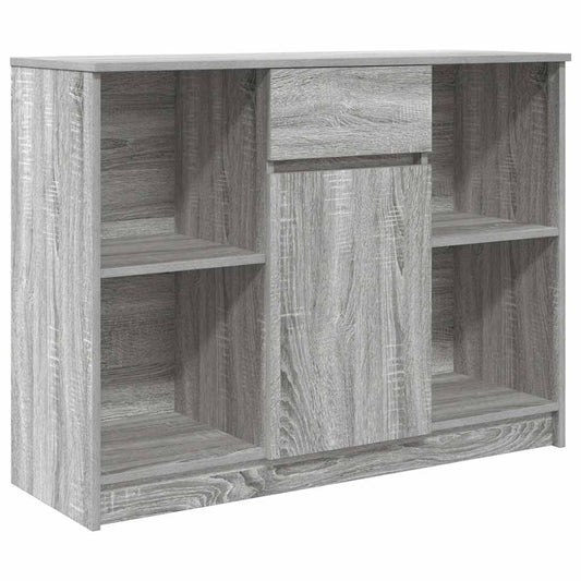 vidaXL Συρταριέρα με Συρτάρια Γκρι Sonoma 101x35x76 εκ. από Επεξ. Ξύλο