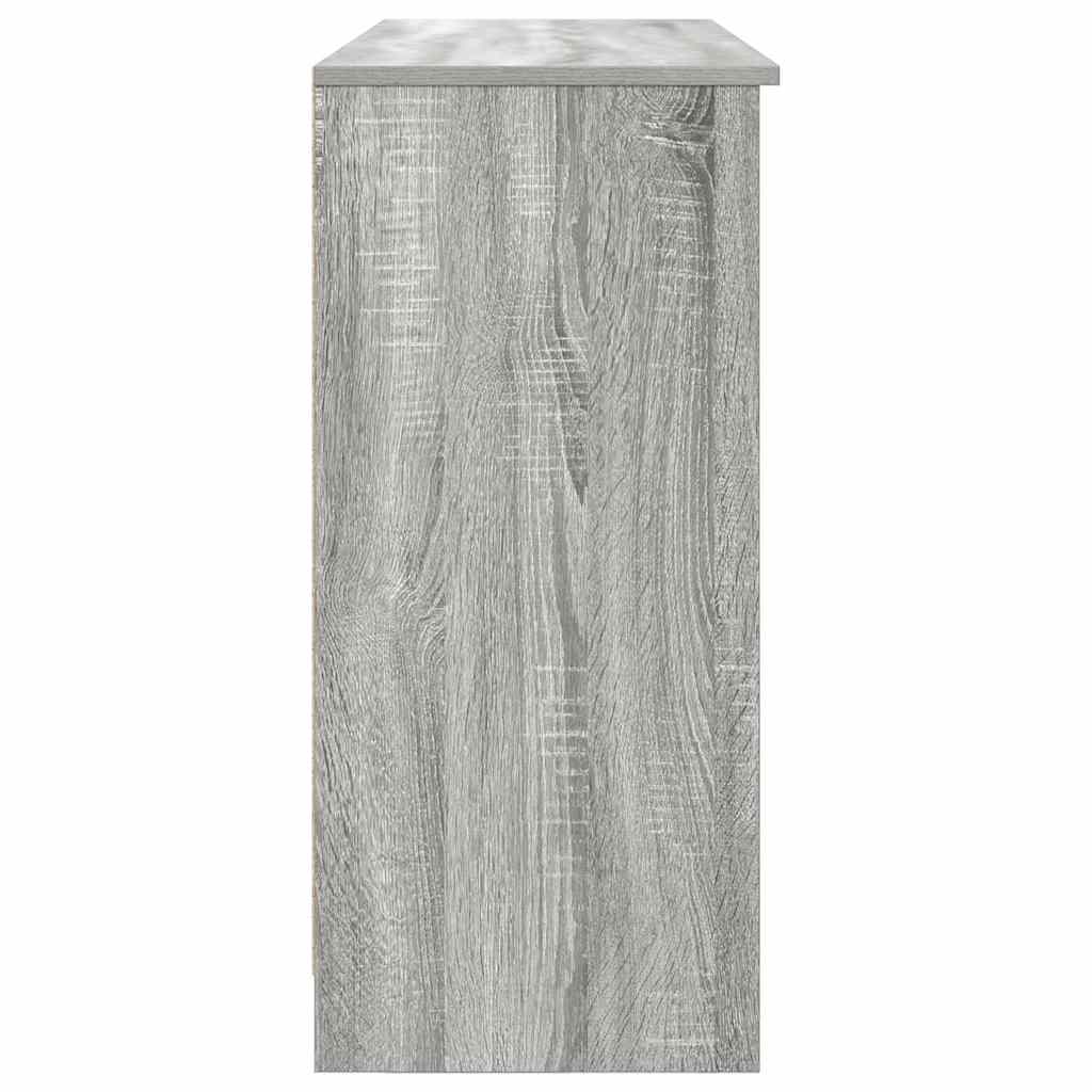 vidaXL Συρταριέρα με Συρτάρια Γκρι Sonoma 101x35x76 εκ. από Επεξ. Ξύλο