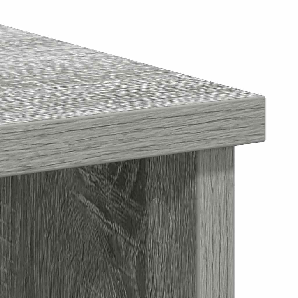 vidaXL Συρταριέρα με Συρτάρια Γκρι Sonoma 101x35x76 εκ. από Επεξ. Ξύλο