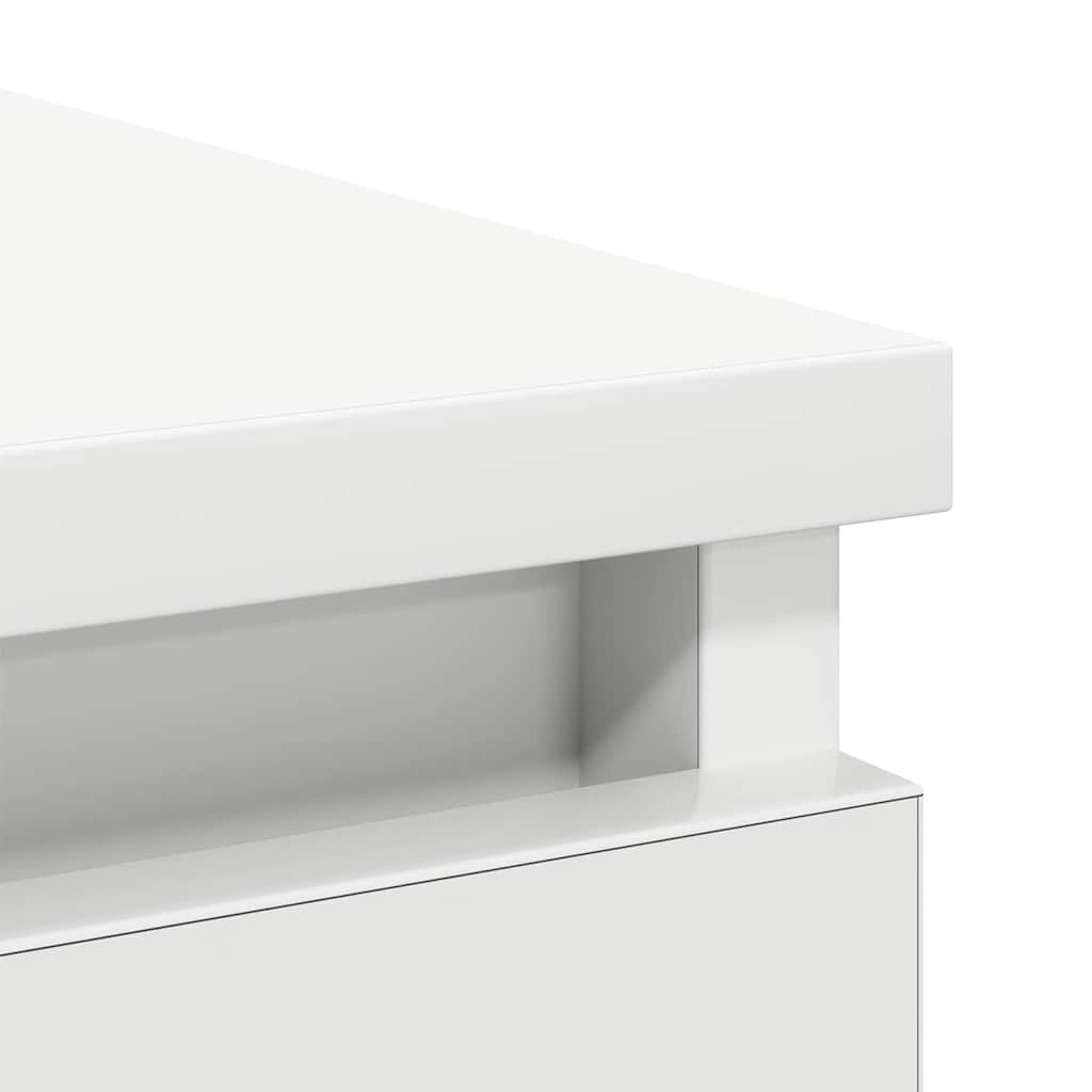 vidaXL Συρταριέρα με Συρτάρια Λευκή 71x35x65 εκ. από Επεξ. Ξύλο