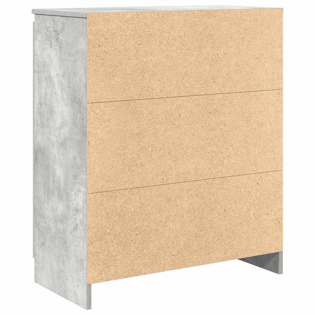 vidaXL Συρταριέρα με Συρτάρια Γκρι Σκυρ. 71x35x84 εκ. από Επεξ. Ξύλο