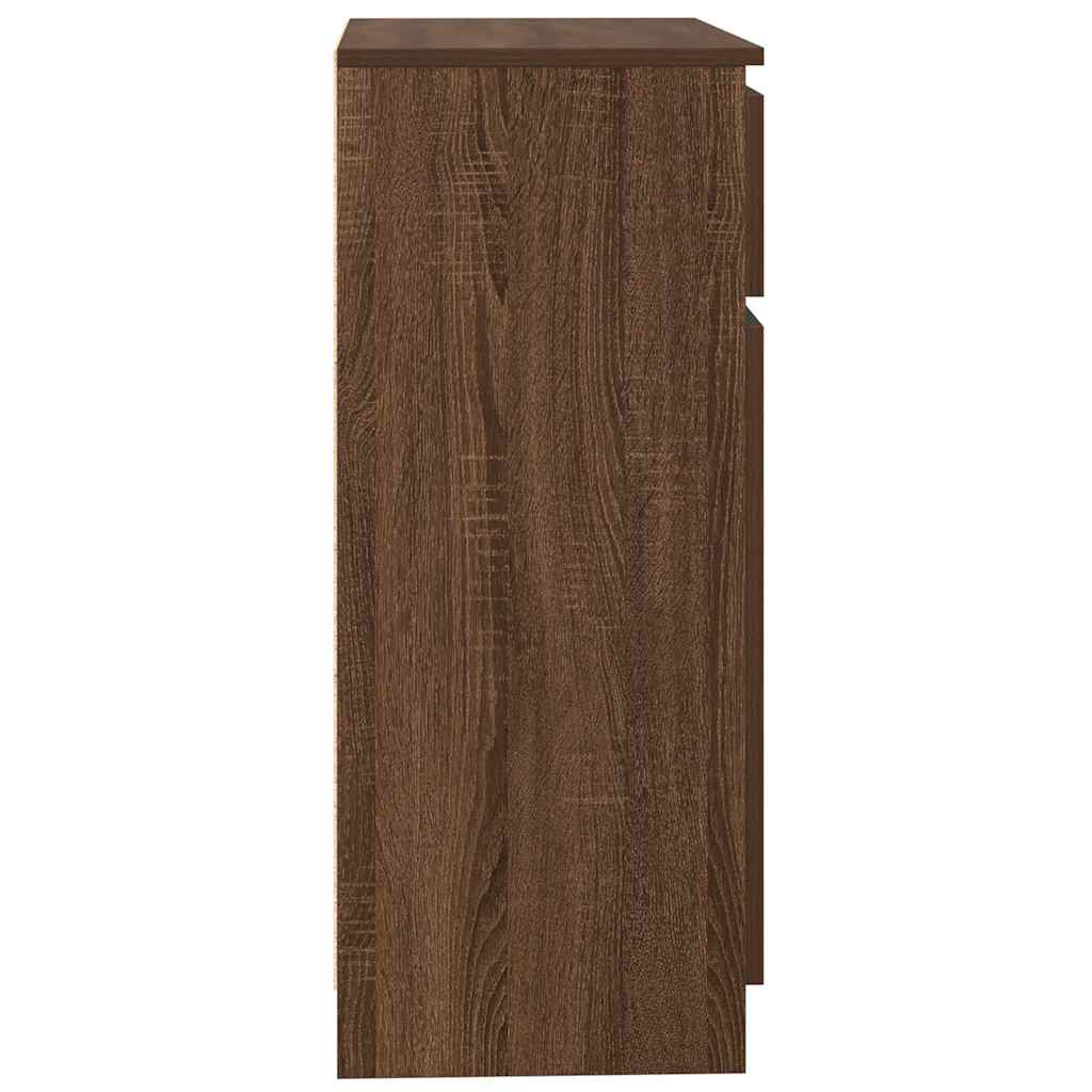 vidaXL Συρταριέρα με Συρτάρια καφέ δρυς 71x35x84 εκ. Επεξ. Ξύλο