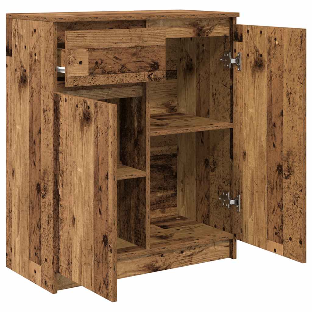 vidaXL Συρταριέρα με Συρτάρια Παλαιό ξύλο 71x35x84 εκ. από Επεξ. Ξύλο