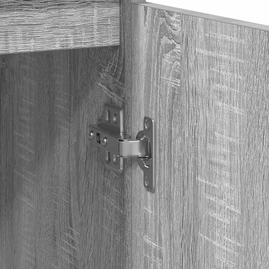 vidaXL Συρταριέρα με Συρτάρια Γκρι Sonoma 71x35x65 εκ. από Επεξ. Ξύλο