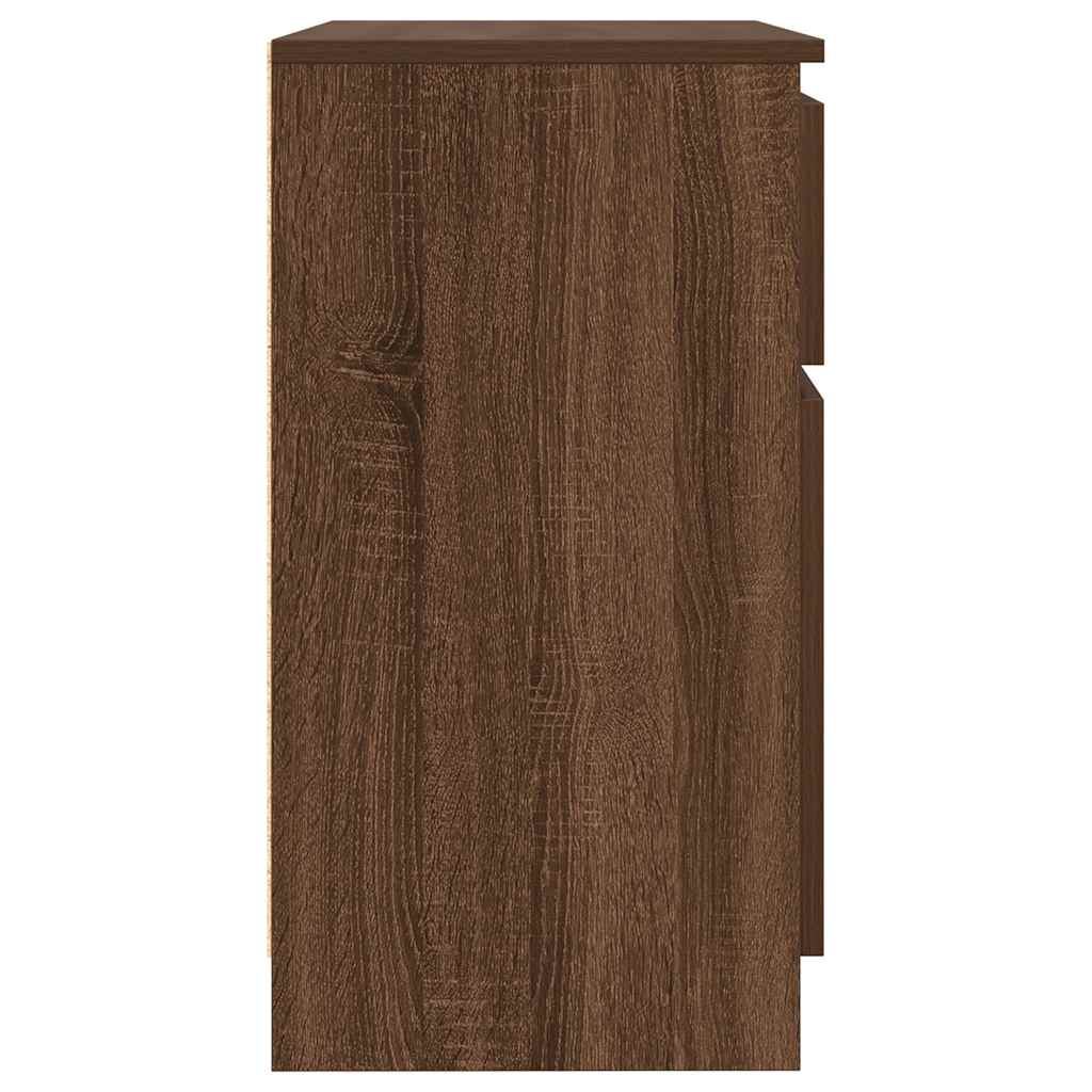 vidaXL Συρταριέρα με Συρτάρια καφέ δρυς 71x35x65 εκ. Επεξ. Ξύλο