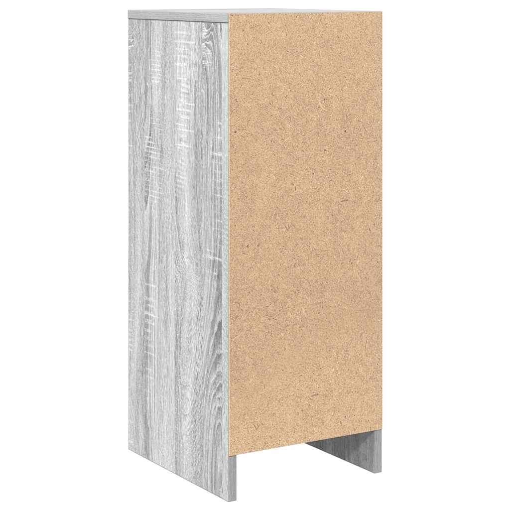 vidaXL Sideboard Γκρι Sonoma 29,5x34x76 cm Ξύλινο μηχανουργικό ξύλο