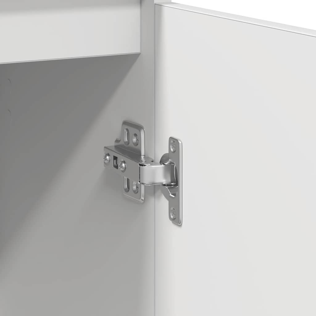 vidaXL Παπουτσοθήκη Λευκή 57x34x76 εκ. από Επεξεργασμένο Ξύλο