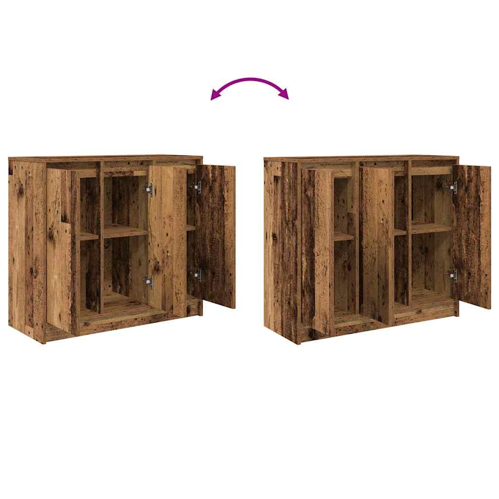 vidaXL Συρταριέρα Παλιό ξύλο 85x34x76 εκ. Ξύλο μηχανής