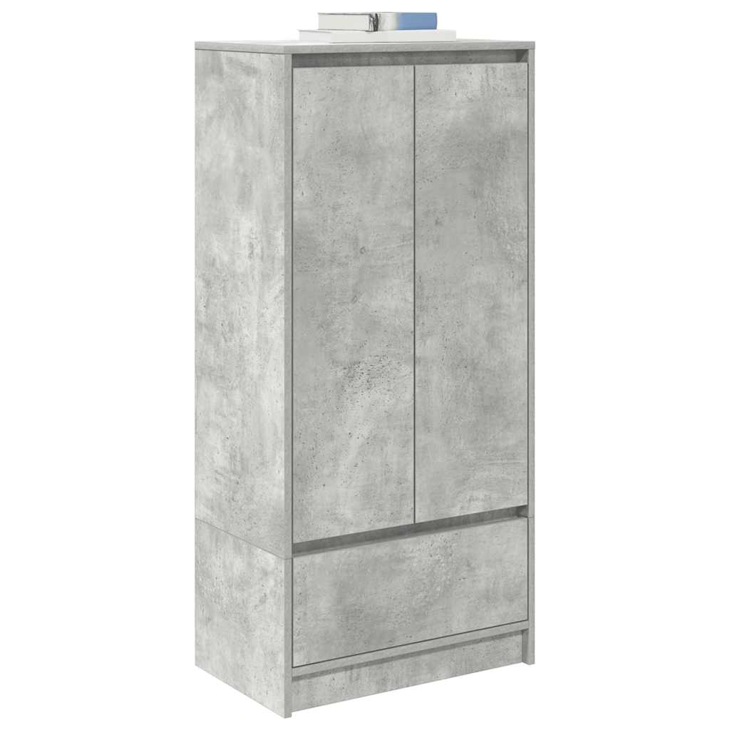 vidaXL Ντουλάπι με συρτάρι 55,5x34x119,5 εκ. Ξύλινο μηχανουργικό ξύλο