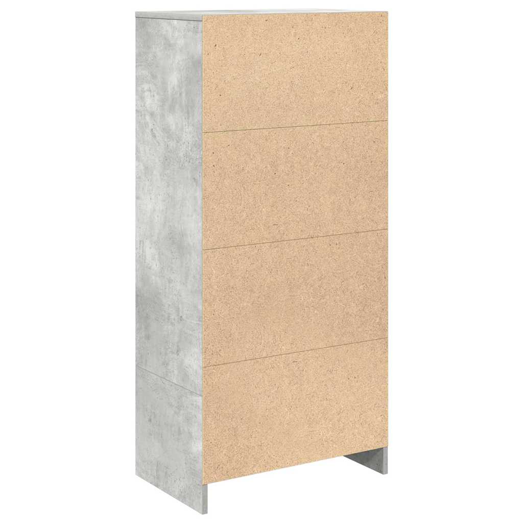 vidaXL Ντουλάπι με συρτάρι 55,5x34x119,5 εκ. Ξύλινο μηχανουργικό ξύλο