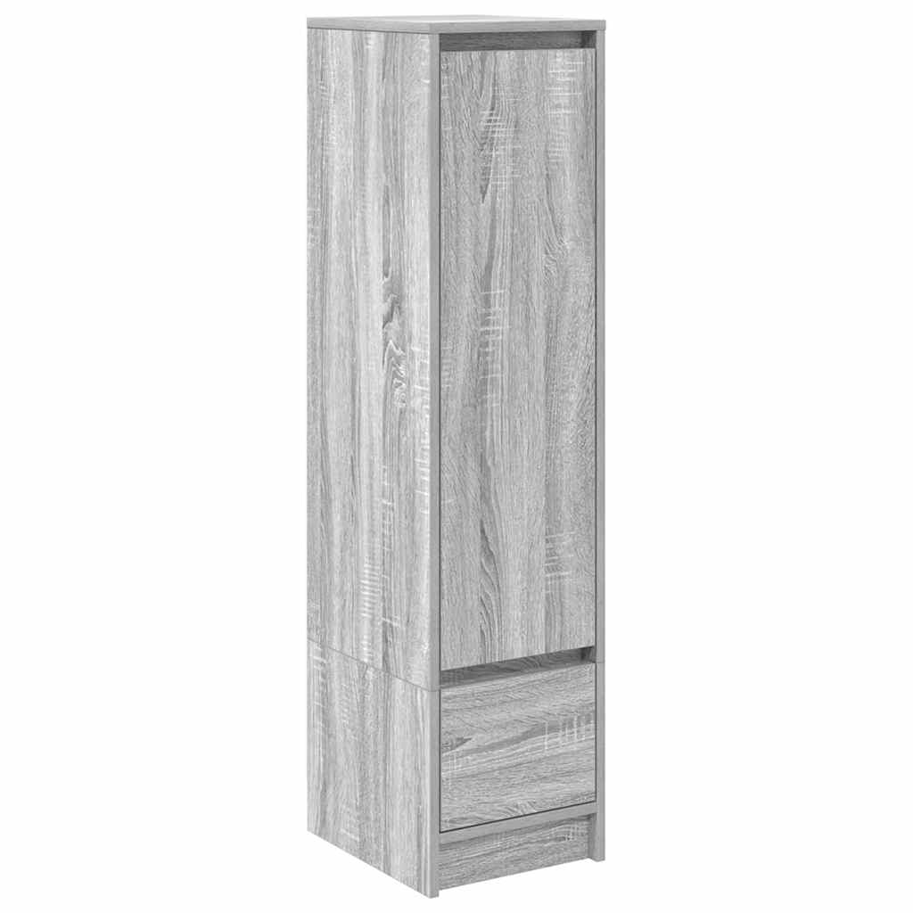vidaXL Ντουλάπι Γκρι Sonoma 29,5x34x119,5 εκ. Επεξεργασμένο Ξύλο