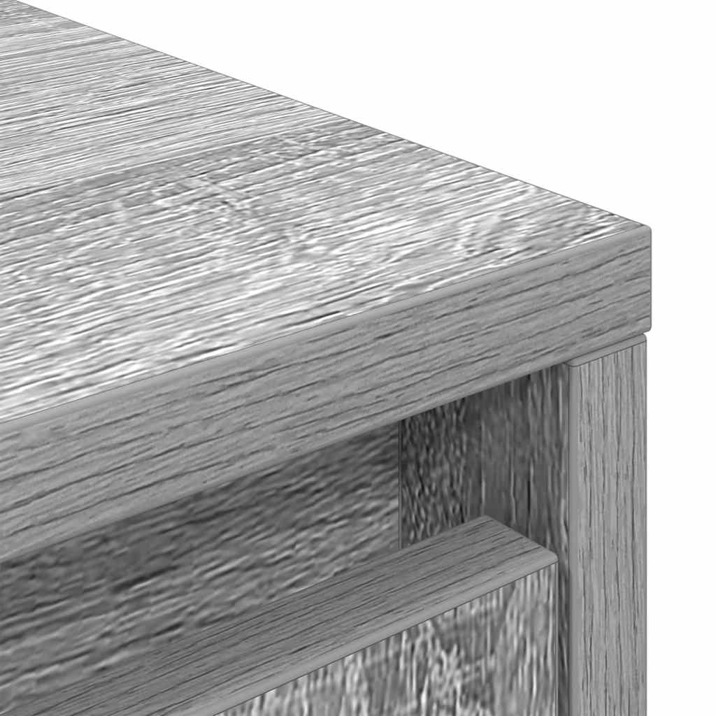 vidaXL Ντουλάπι Γκρι Sonoma 29,5x34x119,5 εκ. Επεξεργασμένο Ξύλο