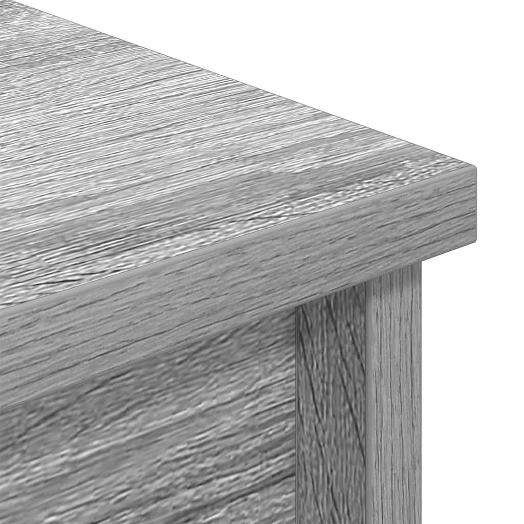 vidaXL Ντουλάπι Γκρι Sonoma 37,5x35x180 εκ. Επεξεργασμένο Ξύλο