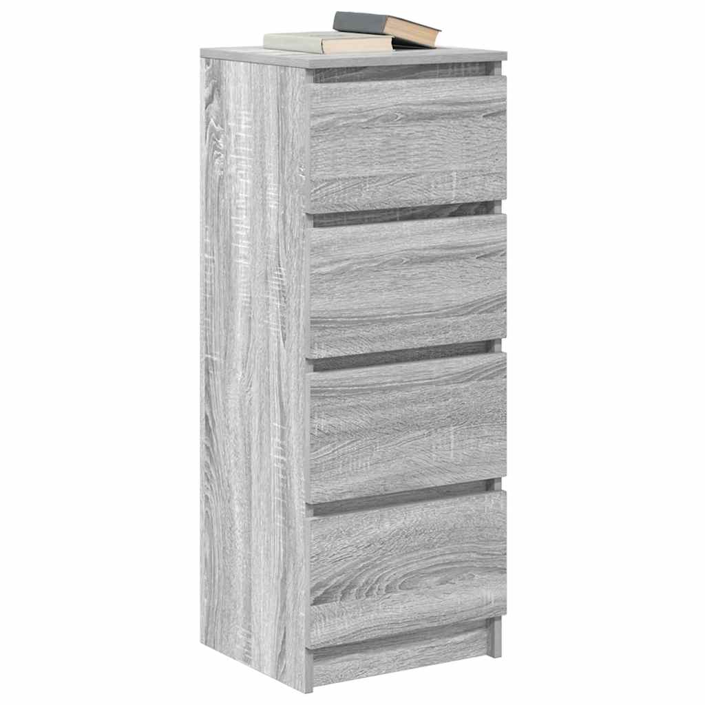 vidaXL Ντουλάπι Γκρι Sonoma 37,5x35x99 εκ. από Επεξεργασμένο Ξύλο