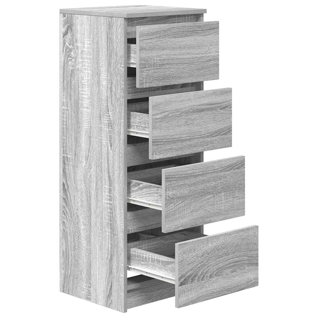 vidaXL Ντουλάπι Γκρι Sonoma 37,5x35x99 εκ. από Επεξεργασμένο Ξύλο