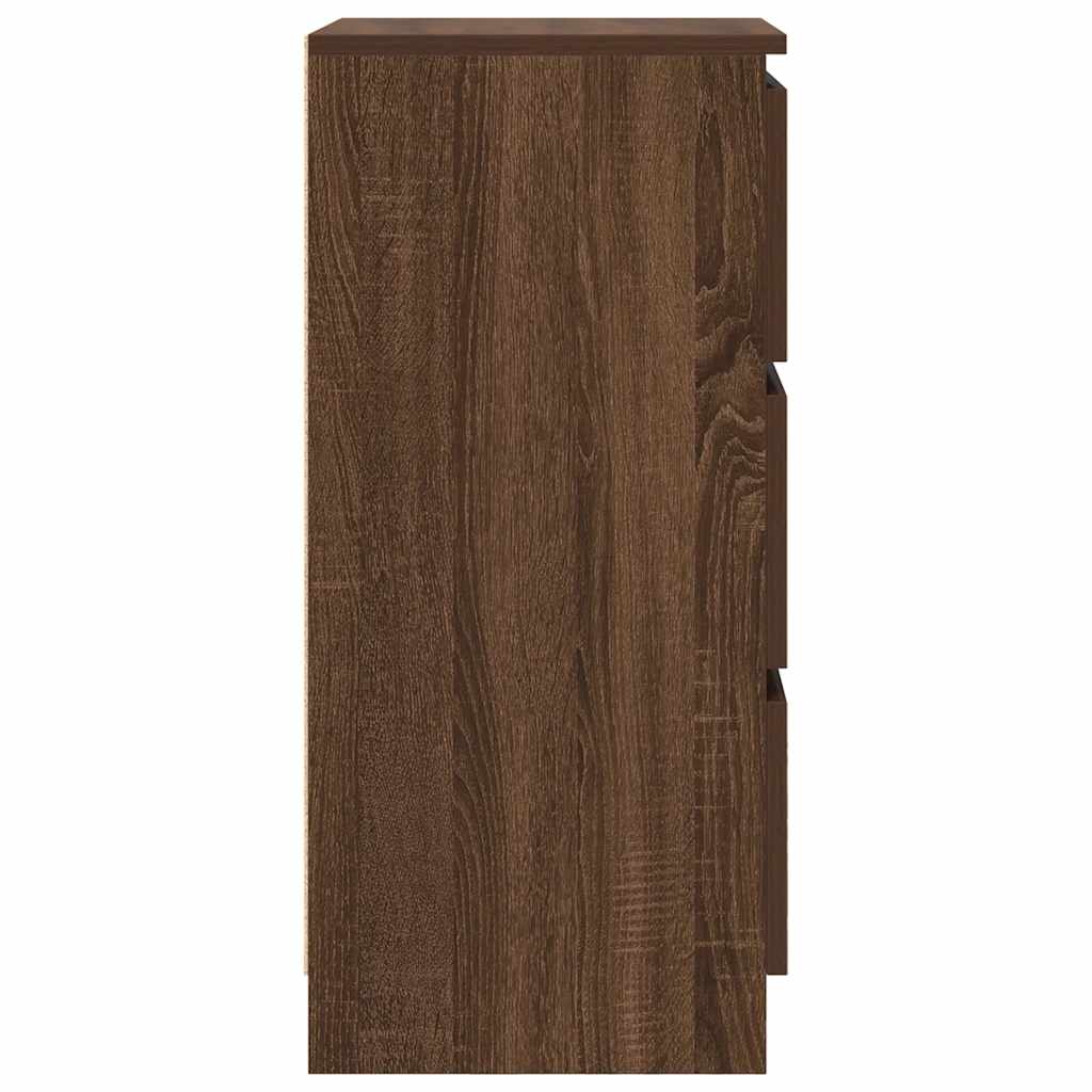 vidaXL Ντουλάπι καφέ δρυς 37,5x35x76 εκ. Κατασκευασμένο ξύλο