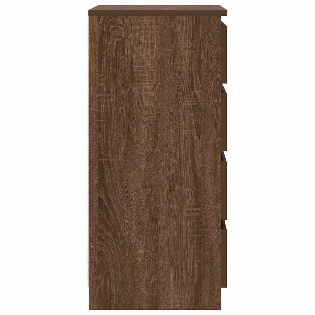 vidaXL Ντουλάπι καφέ δρυς 37,5x35x76 εκ. Κατασκευασμένο ξύλο