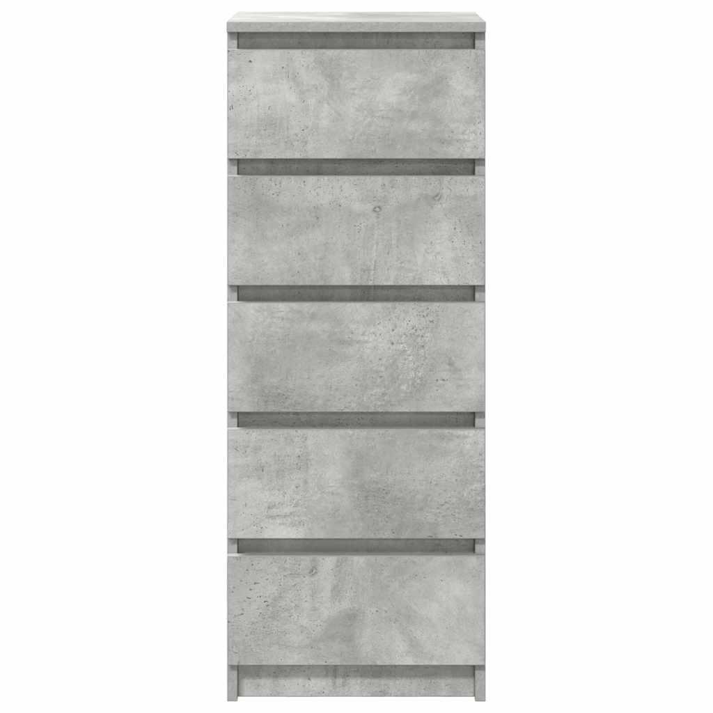 vidaXL Συρταριέρα με Συρτάρια Γκρι Σκυρ. 37,5x35x99 εκ. από Επεξ. Ξύλο