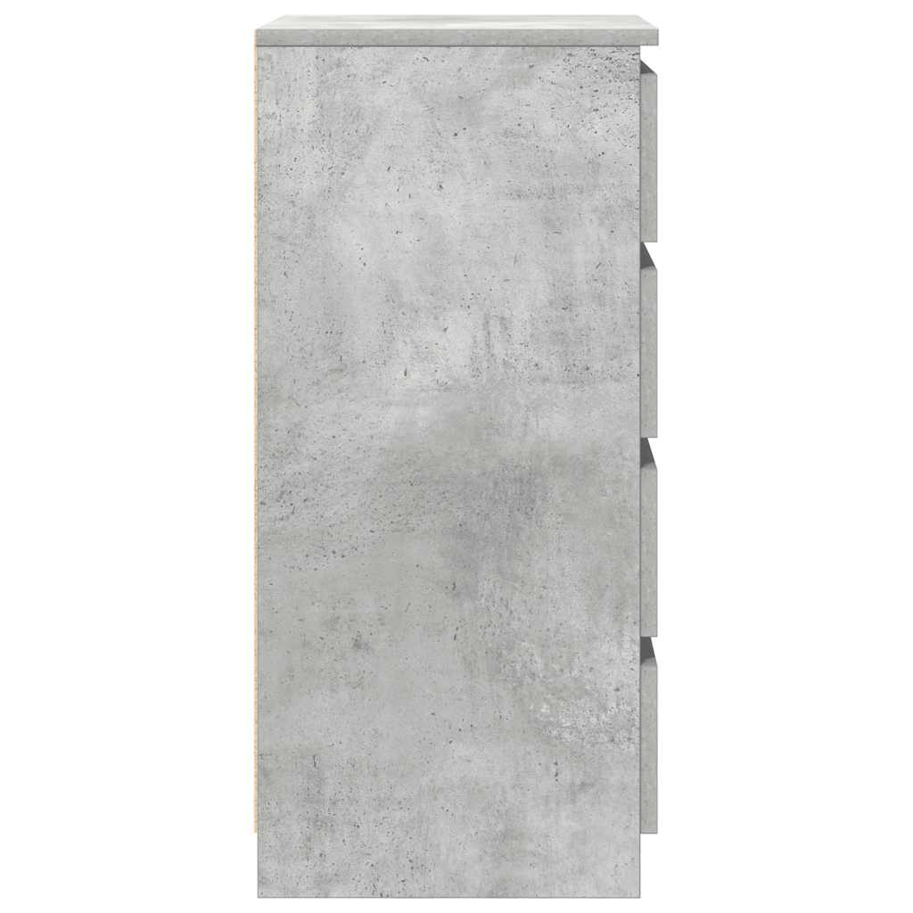 vidaXL Συρταριέρα με Συρτάρια Γκρι Σκυρ. 37,5x35x99 εκ. από Επεξ. Ξύλο