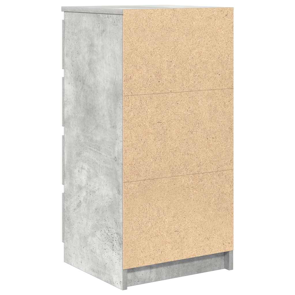vidaXL Συρταριέρα με Συρτάρια Γκρι Σκυρ. 37,5x35x99 εκ. από Επεξ. Ξύλο