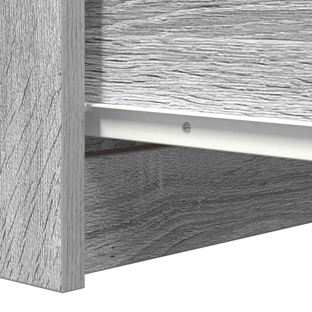 vidaXL Συρταριέρα με Συρτάρια Γκρι Sonoma 37,5x35x99εκ. από Επεξ. Ξύλο