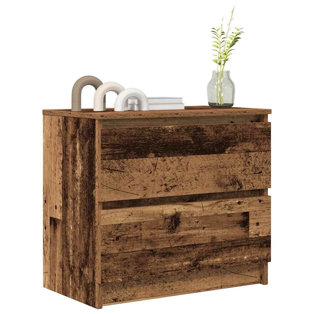 vidaXL Έπιπλο Τηλεόρασης Παλιό Ξύλο 60x35x54 εκ. από Μοριοσανίδα