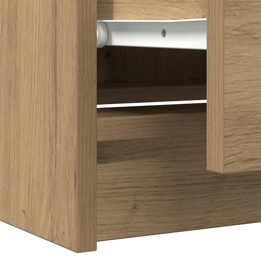vidaXL Έπιπλο Τηλεόρασης Αρτισιανή Δρυς 60x35x54 εκ από Επεξεργ. Ξύλο