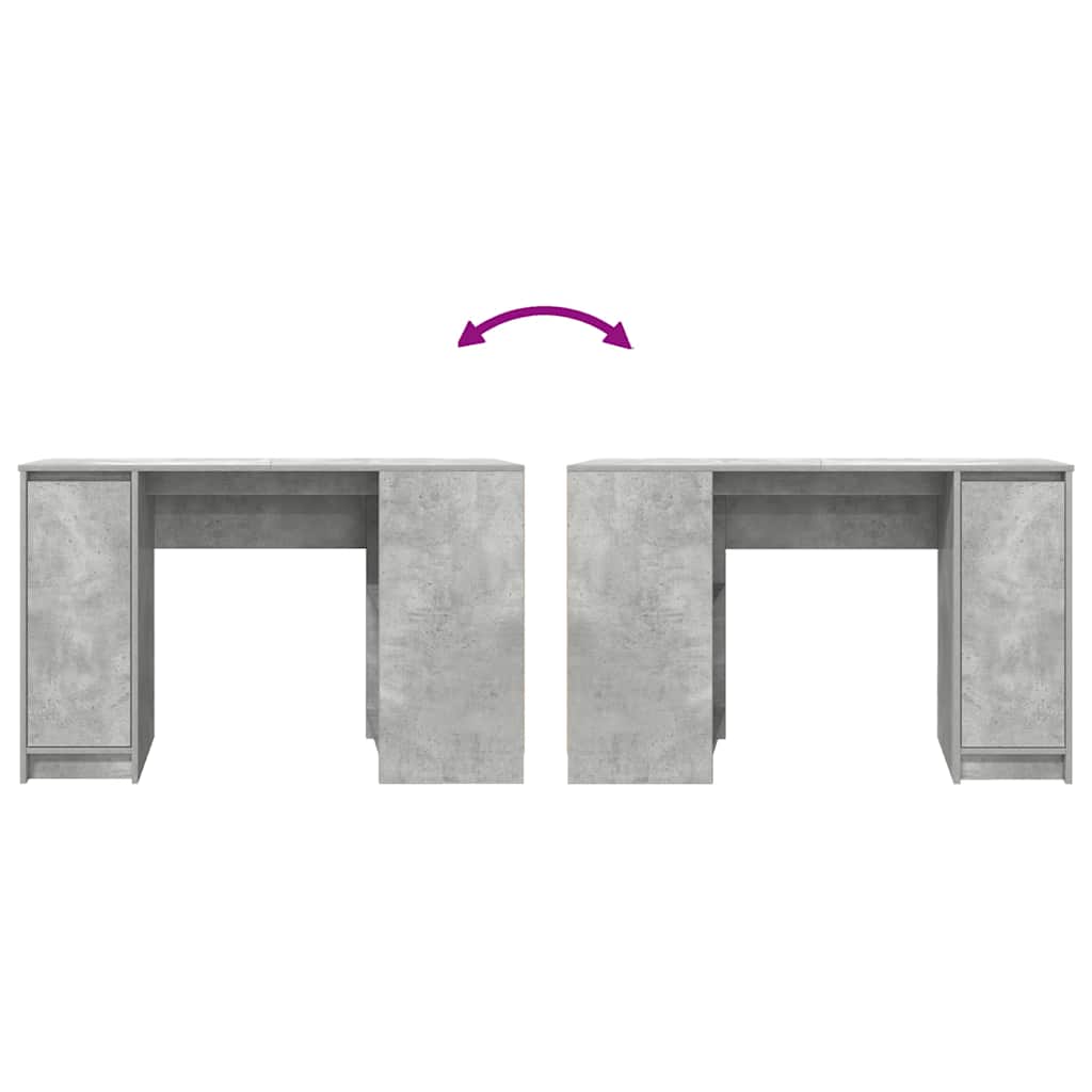 vidaXL Γραφείο Γκρι του Σκυροδέματος 120x42x76 εκ. Επεξεργασμένο Ξύλο