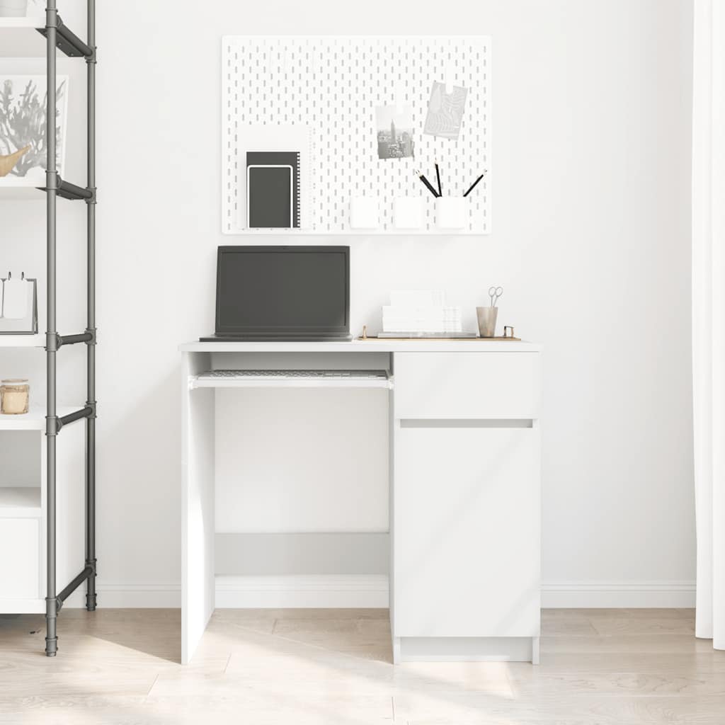 vidaXL Γραφείο Λευκό 86x49x76 εκ. από Επεξεργασμένο Ξύλο